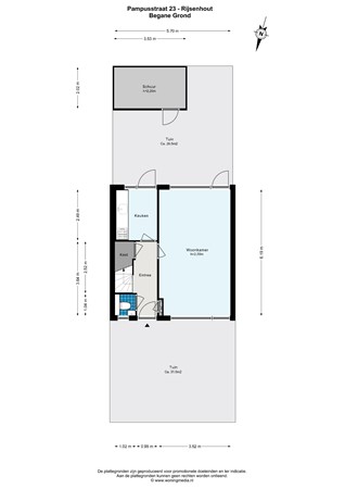 Floorplan - Pampusstraat 23, 1435 LG Rijsenhout